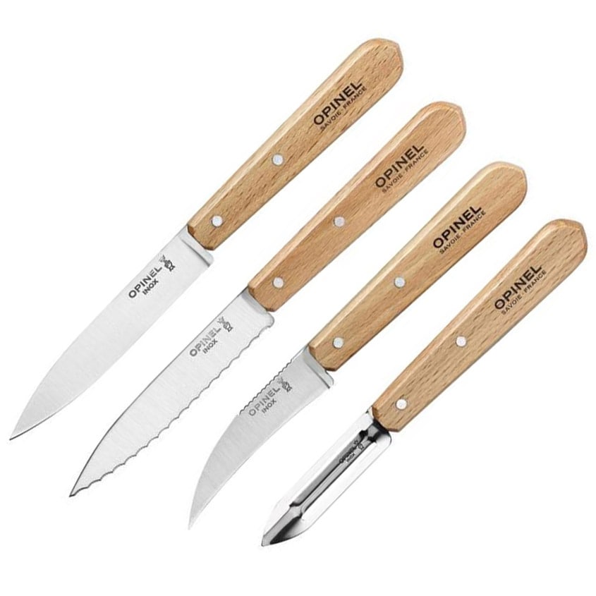 Zestaw noży kuchennych Opinel Essentials Natural Box Set