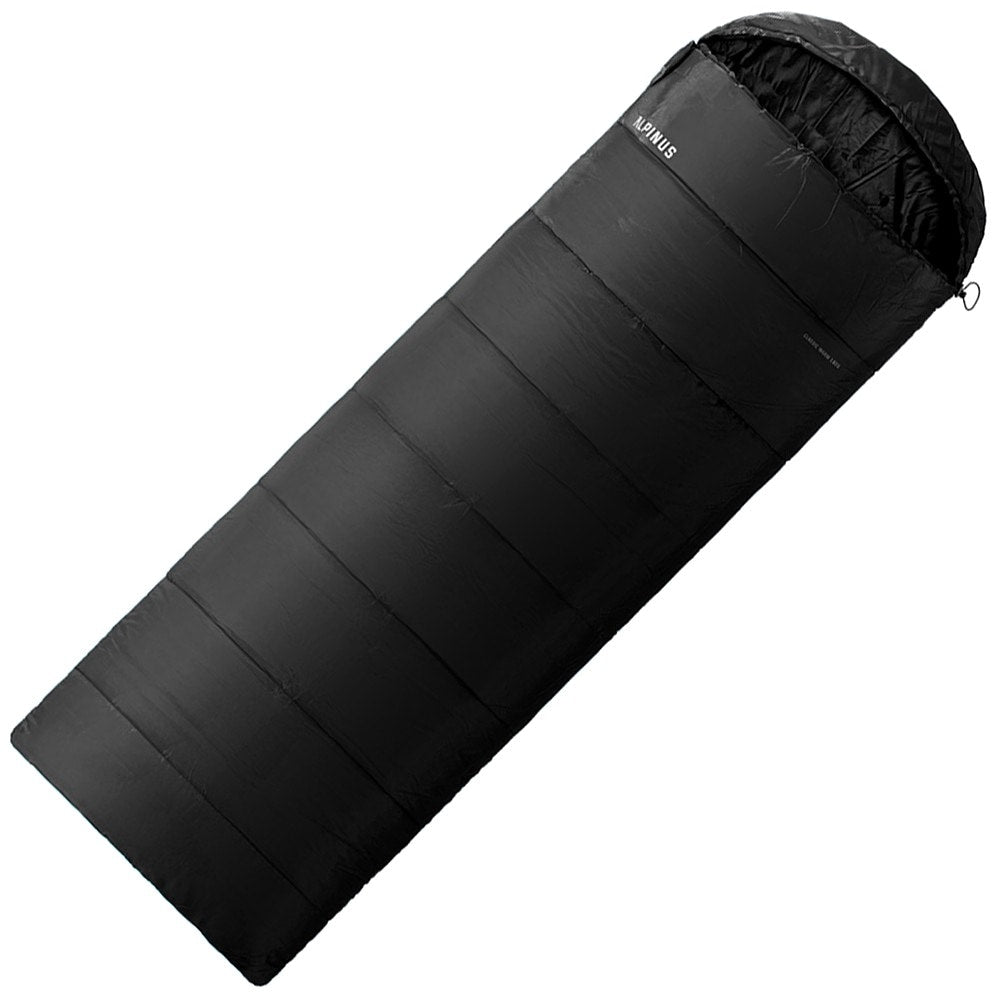 Śpiwór Alpinus Warm 1350 Czarny - lewy