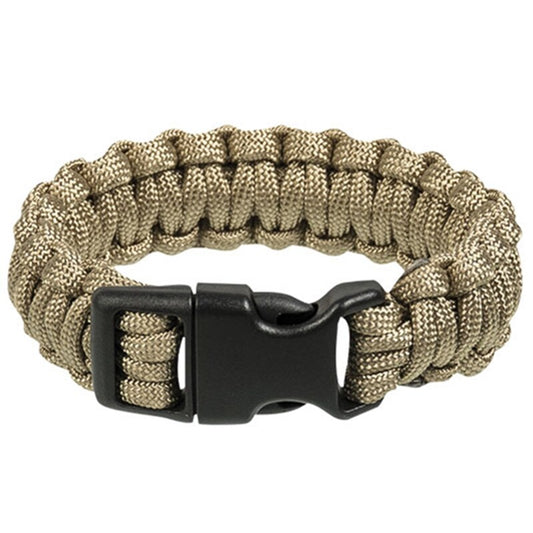 Bransoletka Paracord Mil-Tec klamra 22 mm - Coyote