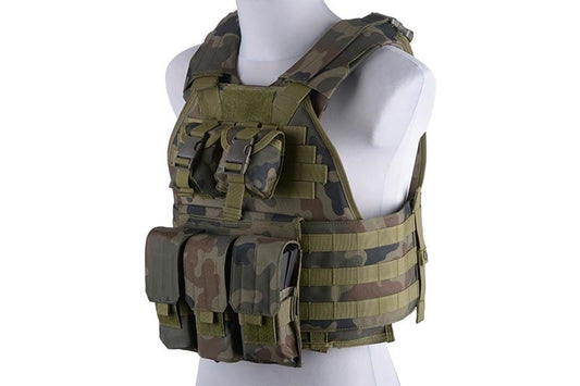 Kamizelka taktyczna GFC Plate Carrier - wz.93 Pantera PL Woodland