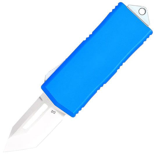 Nóż sprężynowy CobraTec OTF Money Clip Tanto - Blue