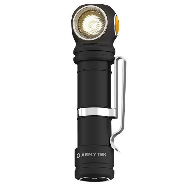 Latarka czołowa i kątowa Armytek Wizard C2 Pro Max Magnet USB Warm - 3720 lumenów