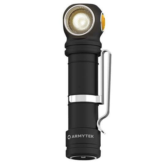 Latarka czołowa i kątowa Armytek Wizard C2 Pro Max Magnet USB Warm - 3720 lumenów