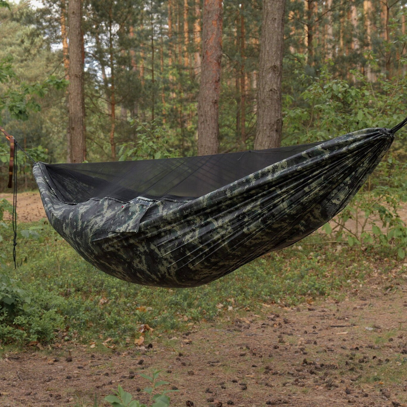 Hamak TigerWood Ważka V1 Long Camo - z moskitierą