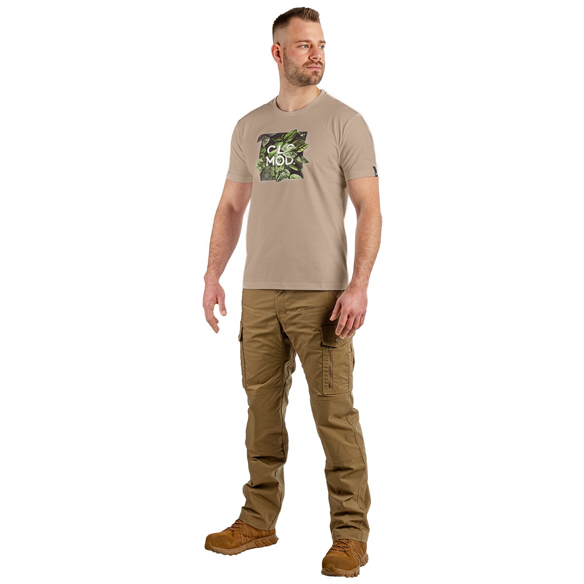 Koszulka T-shirt Pentagon CloMod Leaves - Coyote