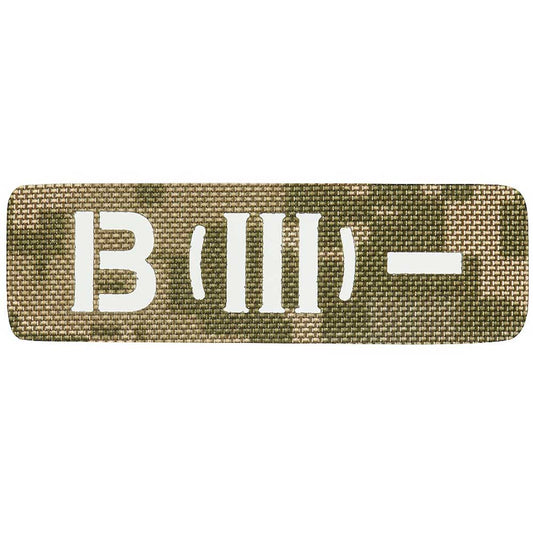Naszywka M-Tac z grupą krwi B (III) Rh- Laser Cut - MM14
