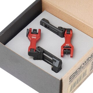 Składane przyrządy celownicze Strike Industries Sidewinder II BUIS Backup Iron Sights - Red