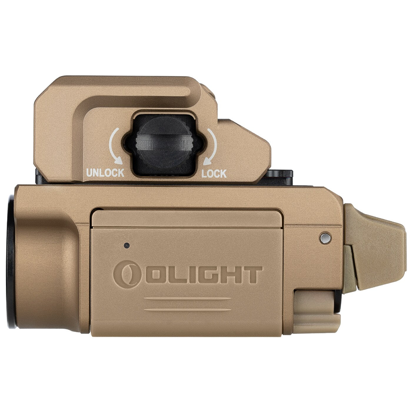 Latarka na broń Olight PL Mini 3 Valkyrie - Desert Tan - 600 lumenów
