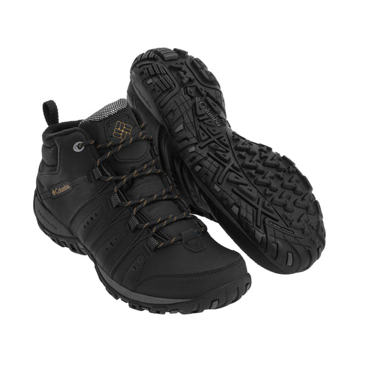 Buty Columbia Woodburn II Mid Waterproof - Black/Goldenrod