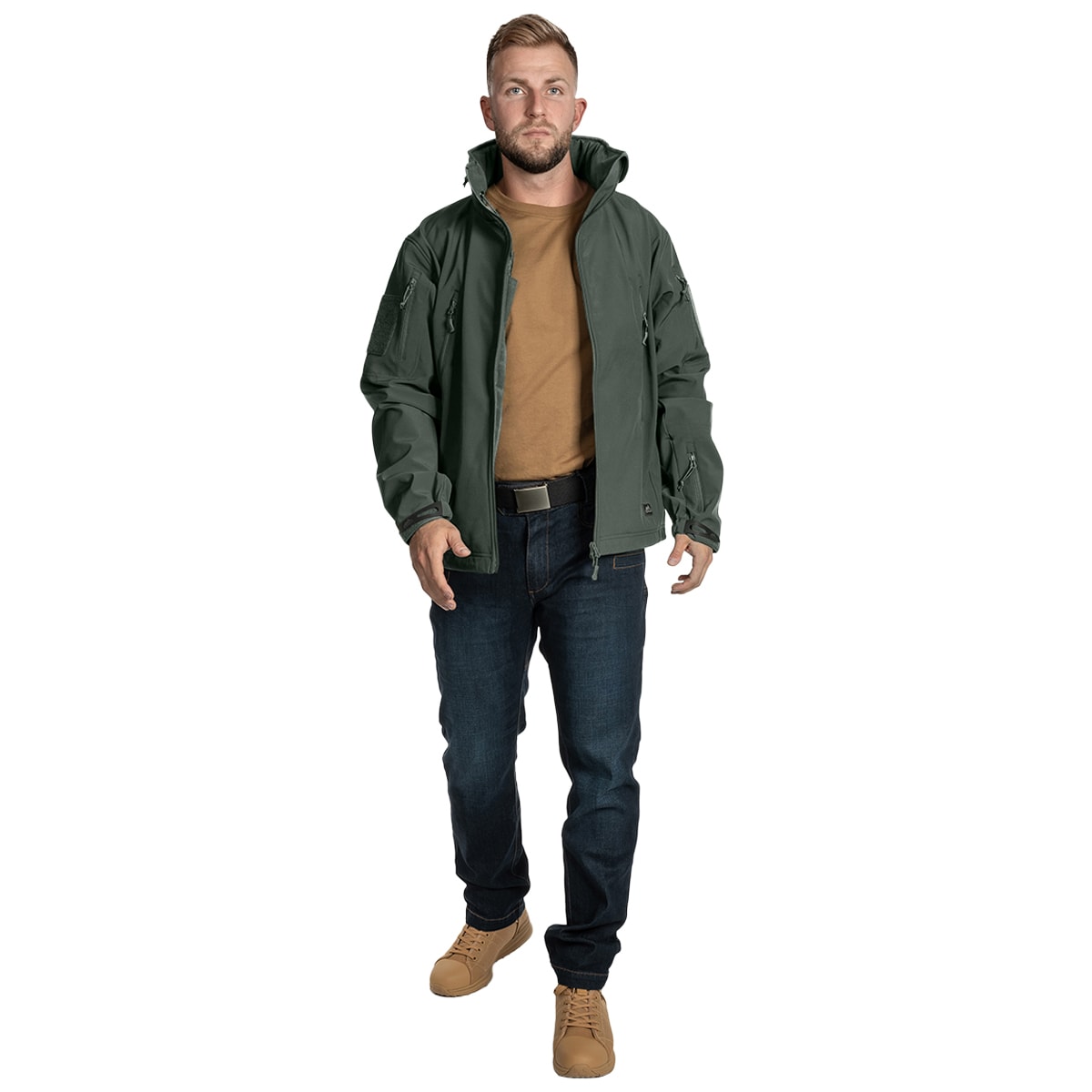 Kurtka Helikon Gunfighter Softshell Shark Skin Windblocker - Foliage Green