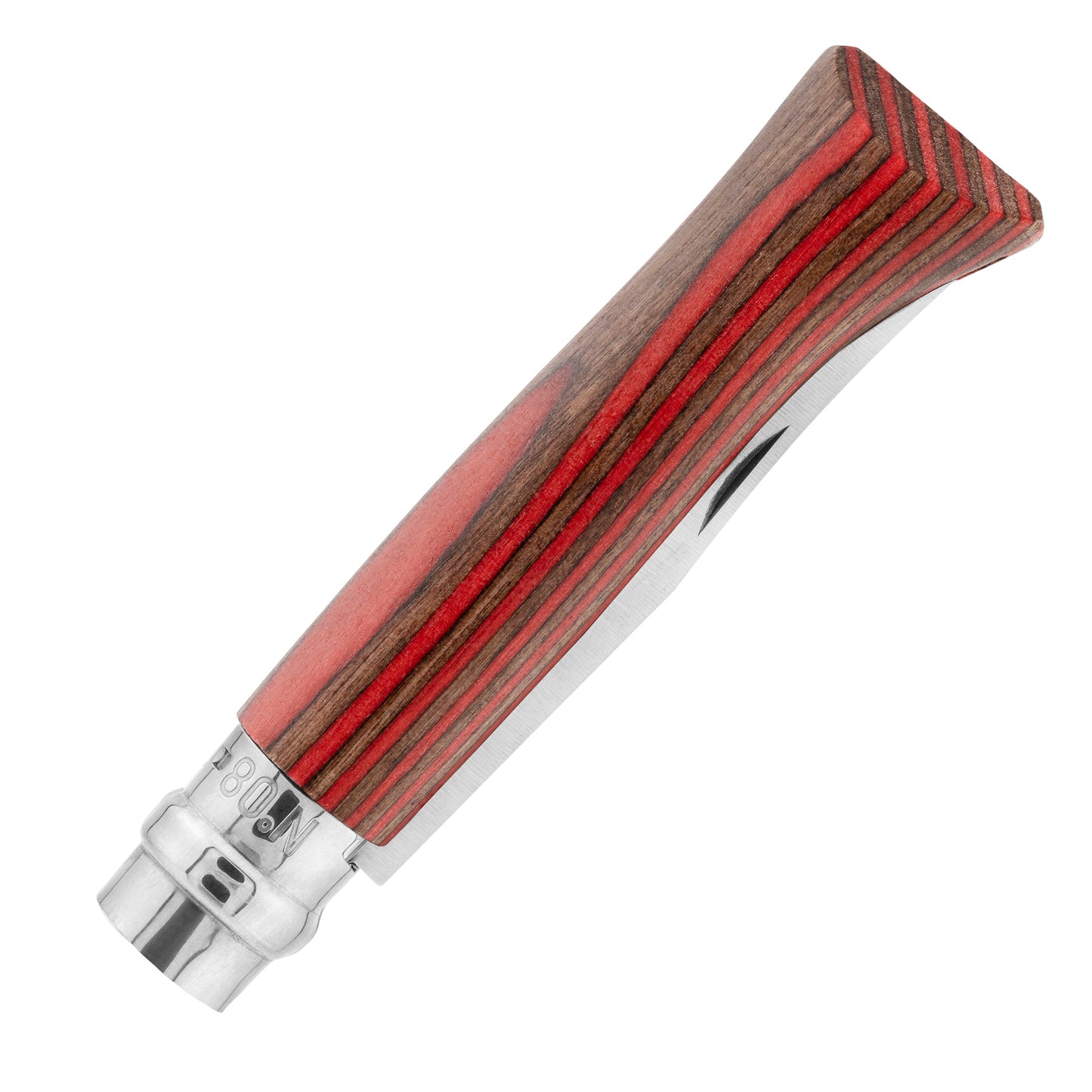 Nóż składany Opinel No.8 Laminated Inox - Red Natural
