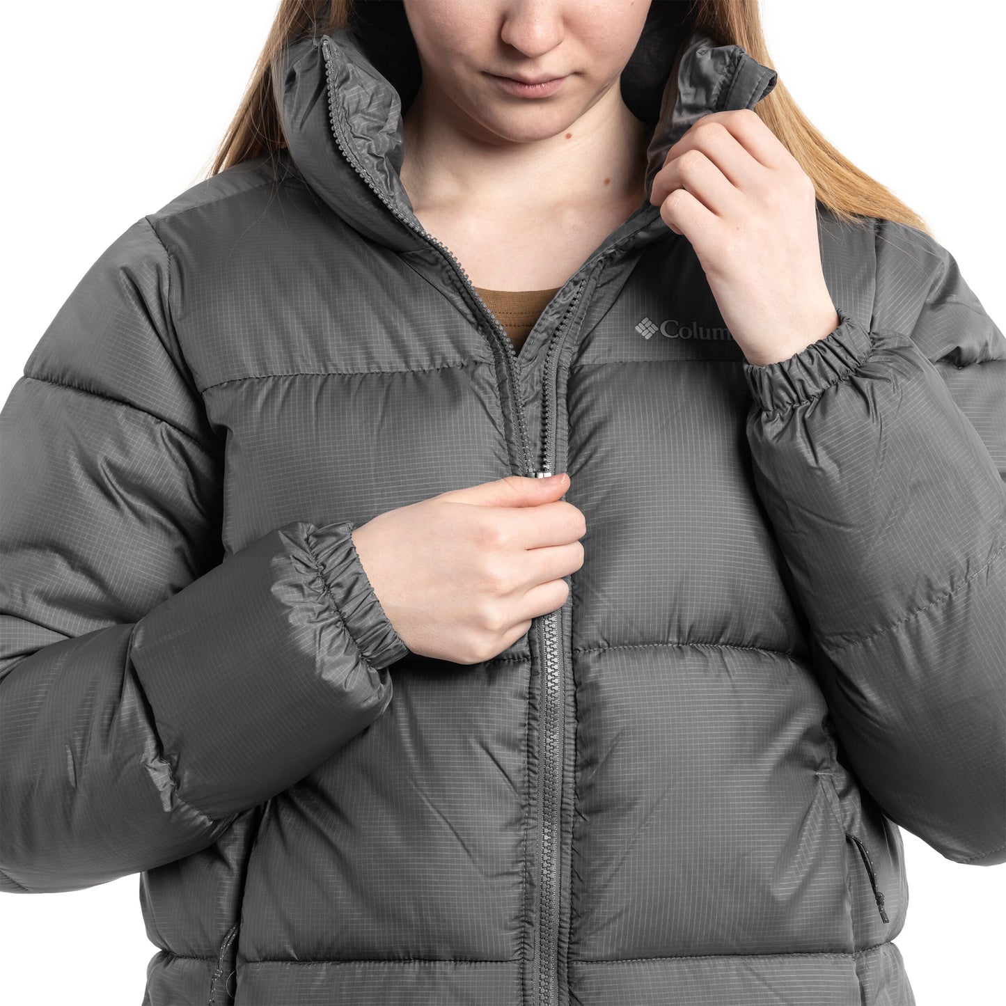 Kurtka damska Columbia Puffect Jacket - City Grey
