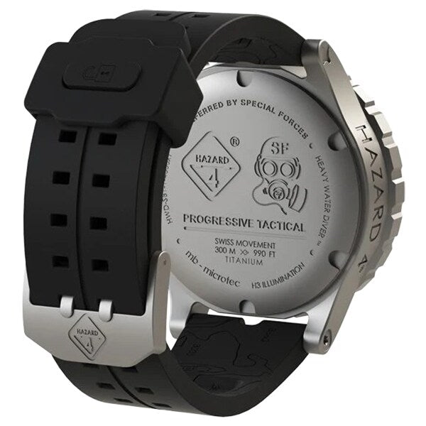 Zegarek Hazard 4 Heavy Water Diver BlackTie A - Black/Silver
