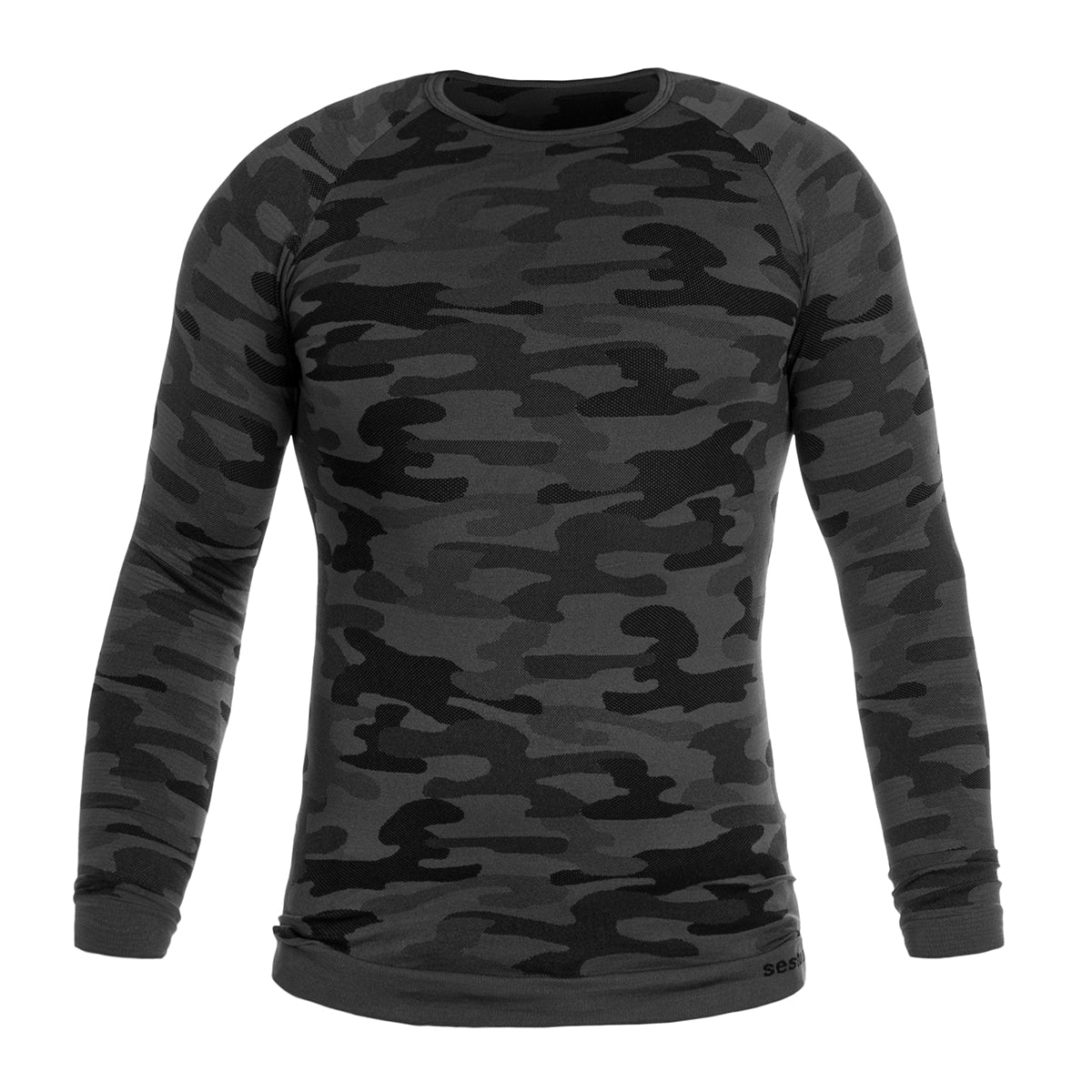 Koszulka termoaktywna z długim rękawem Sesto Senso Thermo Active - Dark Camo