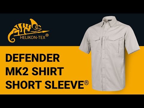 Koszula Helikon Defender Mk2 PolyCotton Ripstop Short Sleeve - Black