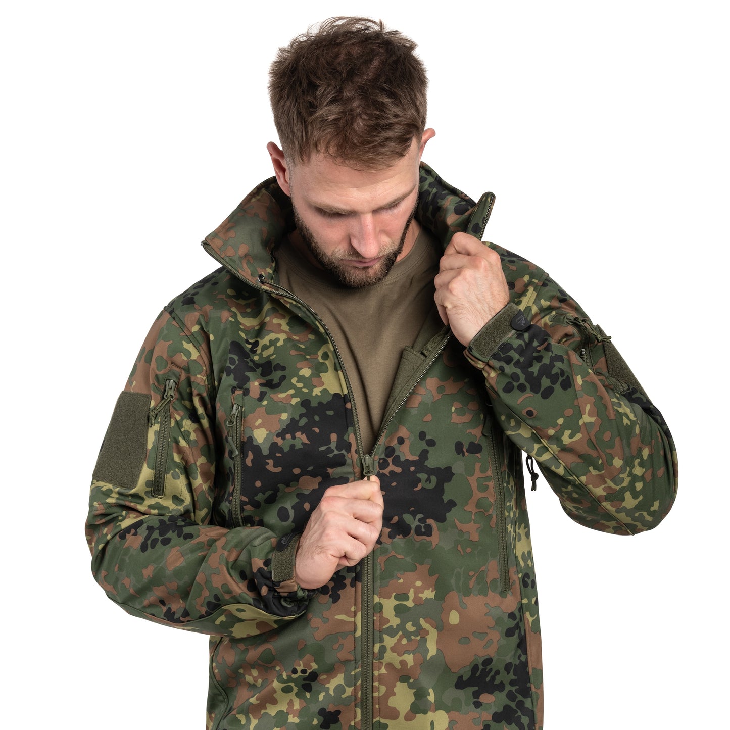 Kurtka Helikon Gunfighter Softshell Shark Skin Windblocker - Flecktarn