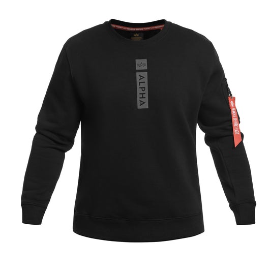 Bluza Alpha Industries Reflective Print Sweater - Black