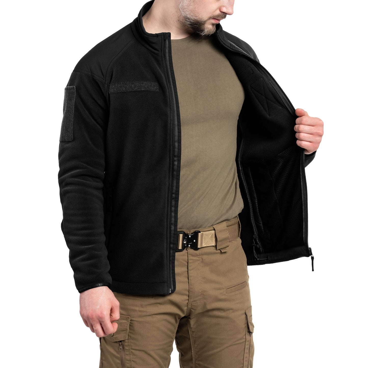 Polar M-Tac Combat Fleece Polartec Jacket - Black
