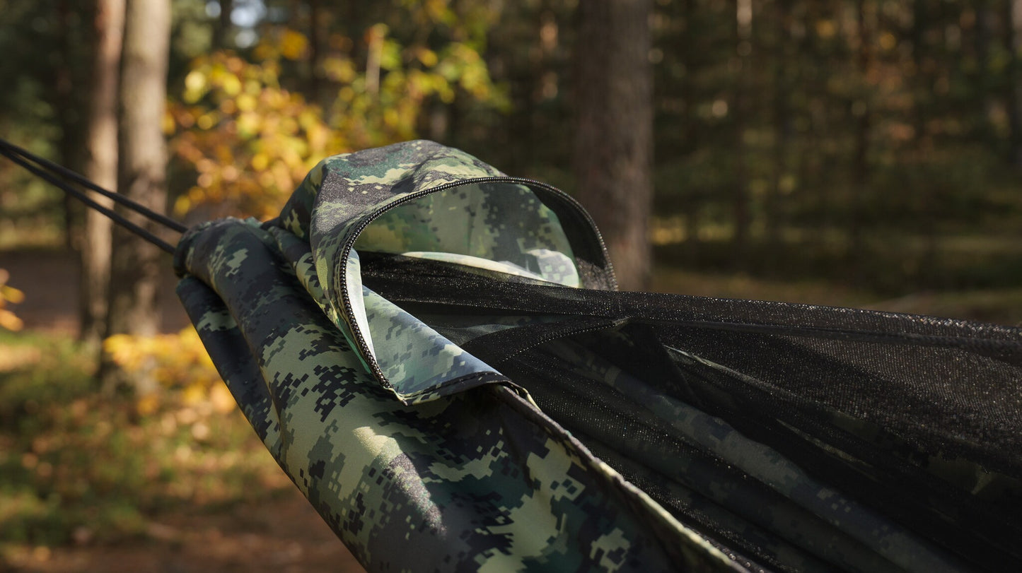 Hamak TigerWood Ważka V1 Pocket z moskitierą - Camo