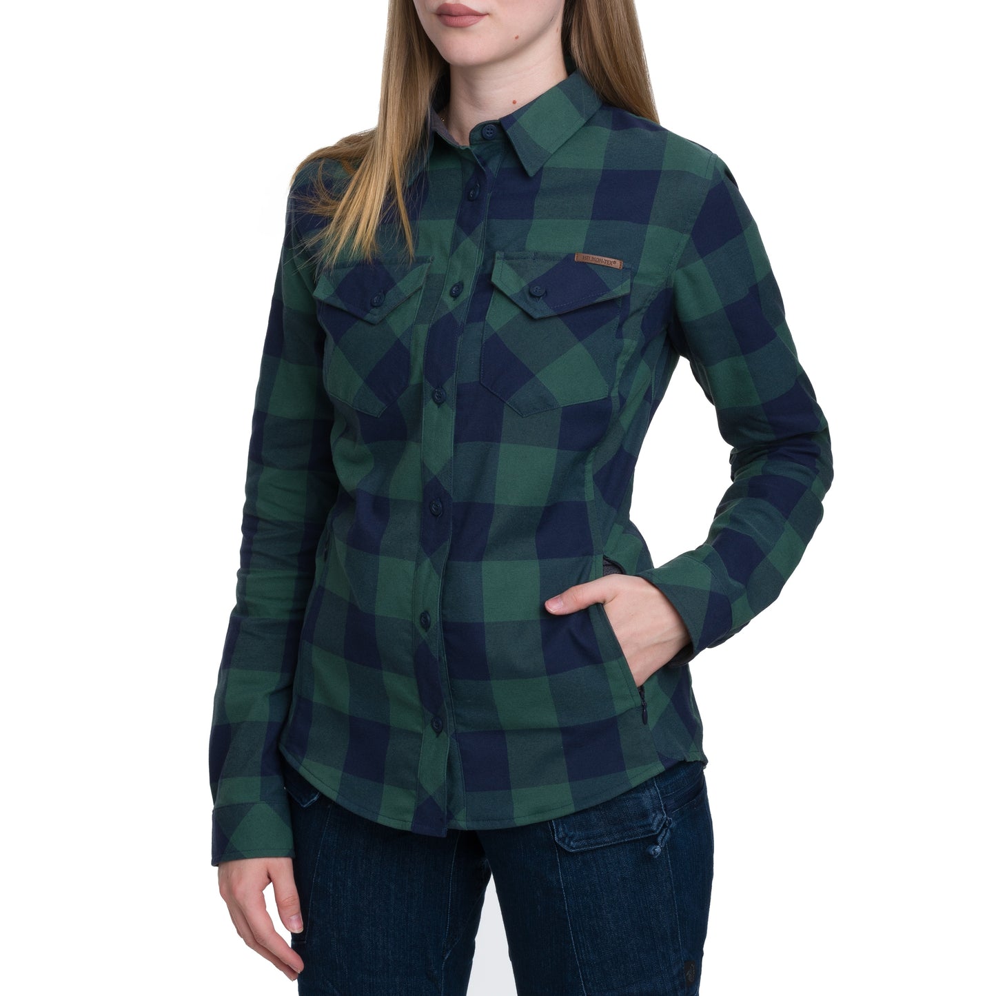 Koszula damska Helikon Marigold - Moss Green Checkered