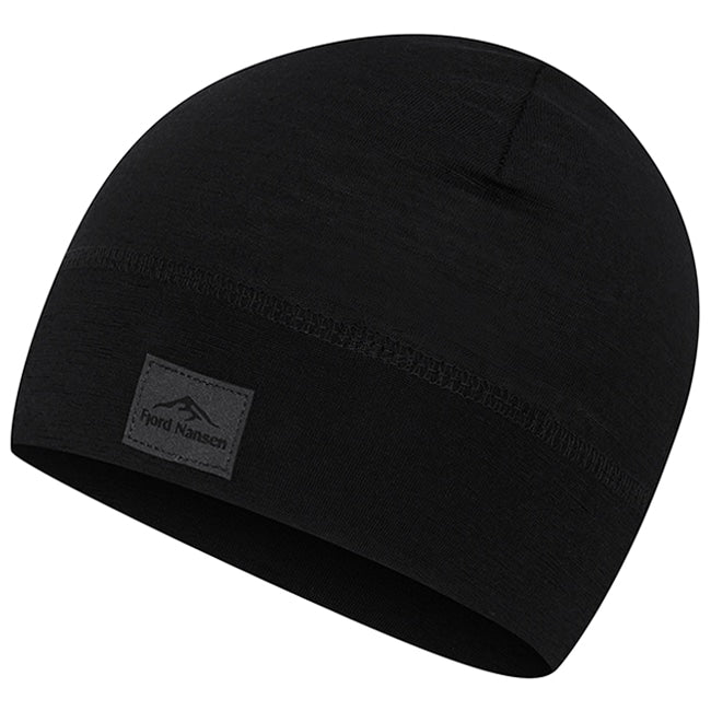Czapka Fjord Nansen Light Merinoull Beanie - Black