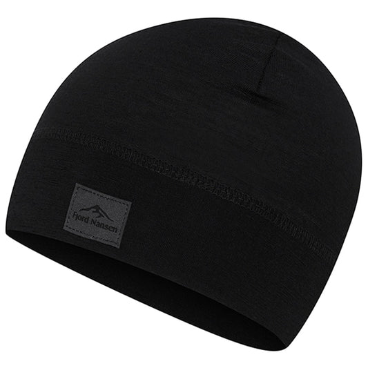 Czapka Fjord Nansen Light Merinoull Beanie - Black