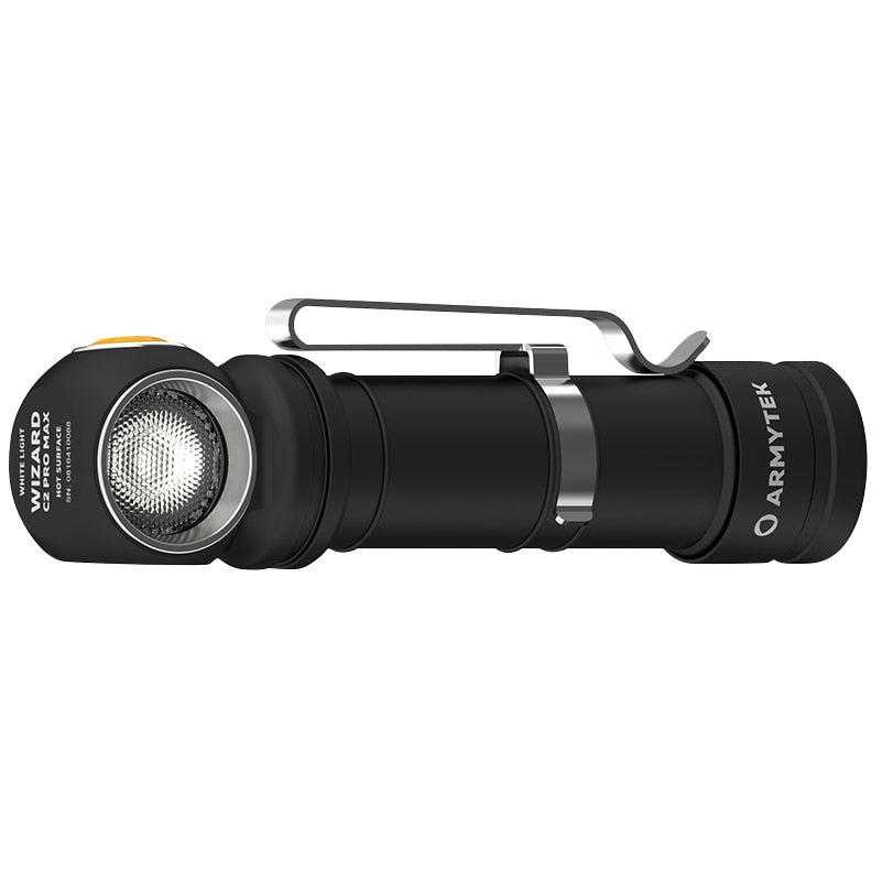Latarka czołowa i kątowa Armytek Wizard C2 Pro Max Magnet USB White - 4000 lumenów