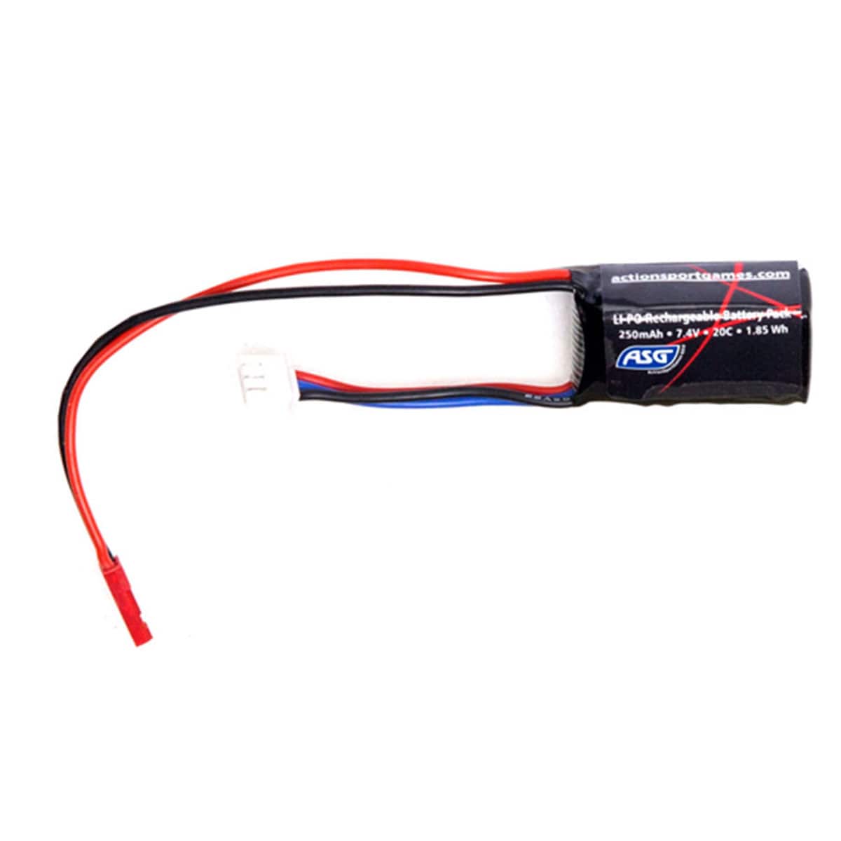 Akumulator ASG LiPo 7,4 V 250 mAh 20 C do sterowników HPA