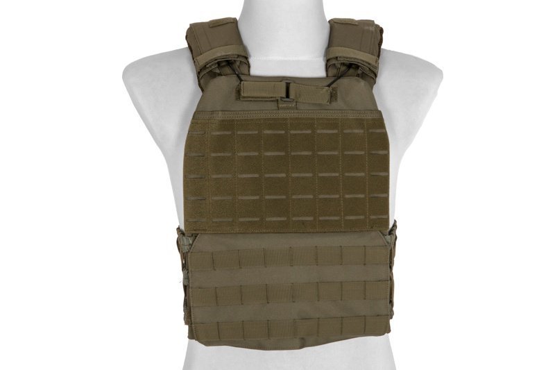 Kamizelka taktyczna typu plate carrier molle/laser-cut - Olive