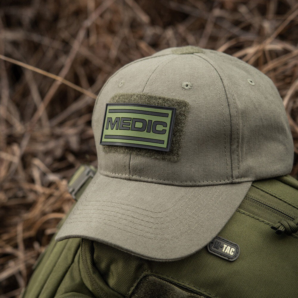 Naszywka medyczna M-Tac Medic PVC - Black/Olive