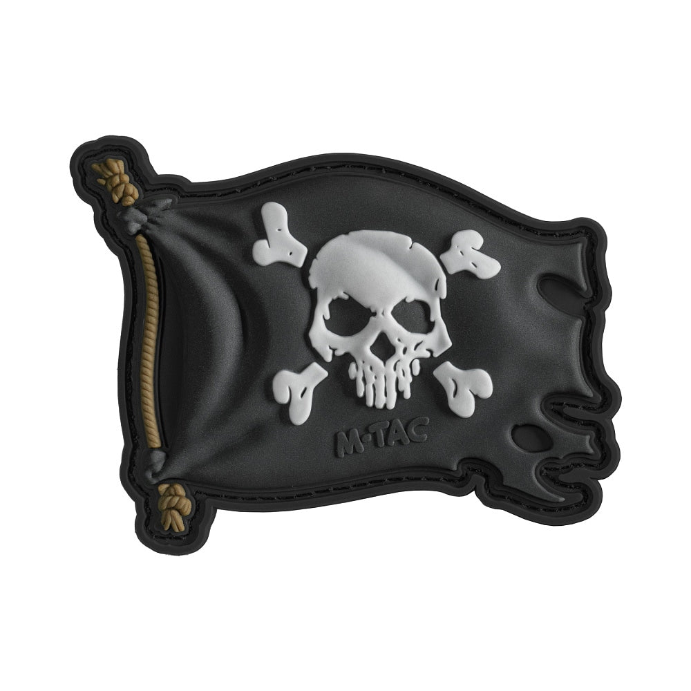 Naszywka M-Tac Jolly Roger 3D PVC - Black