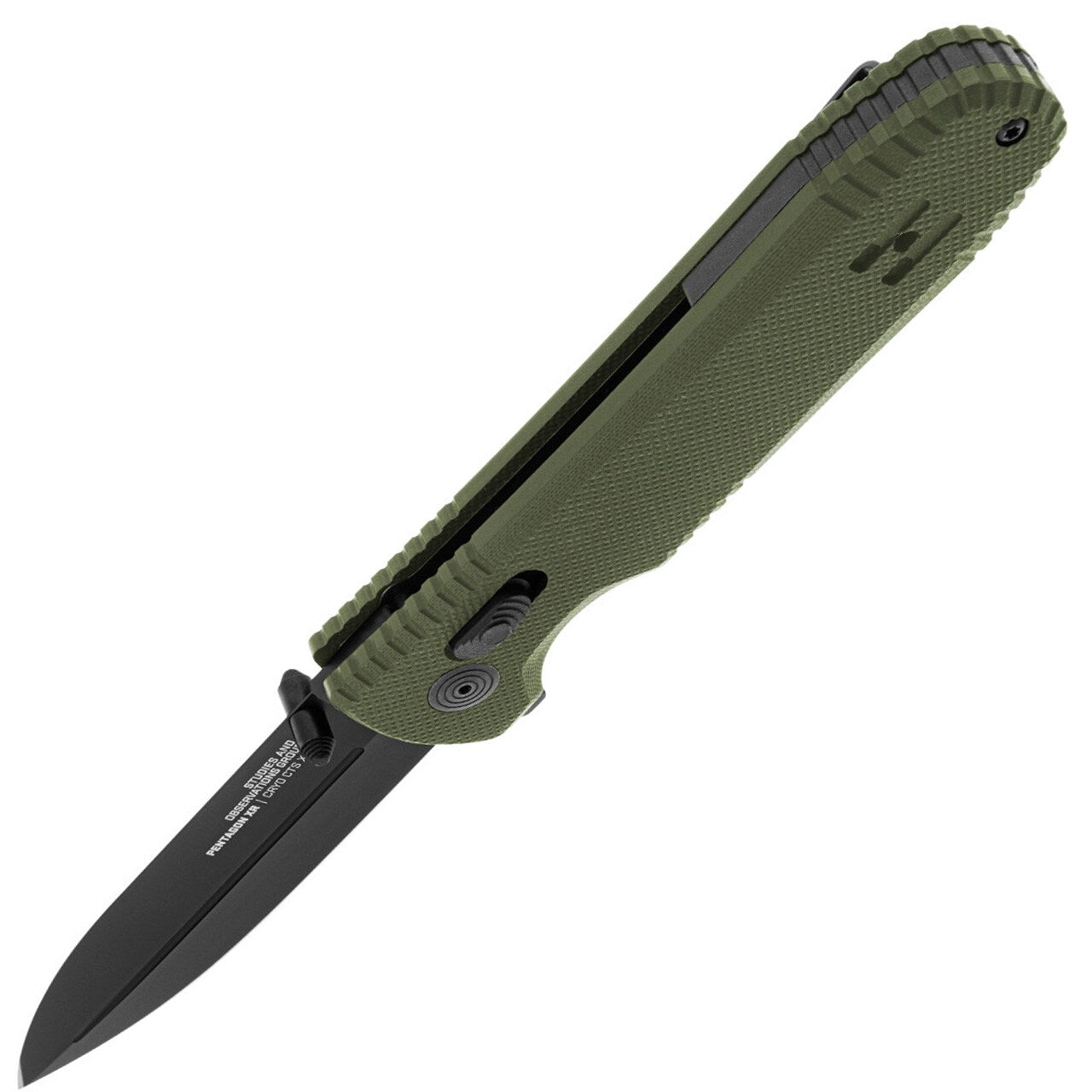 Nóż składany SOG Pentagon XR - OD Green
