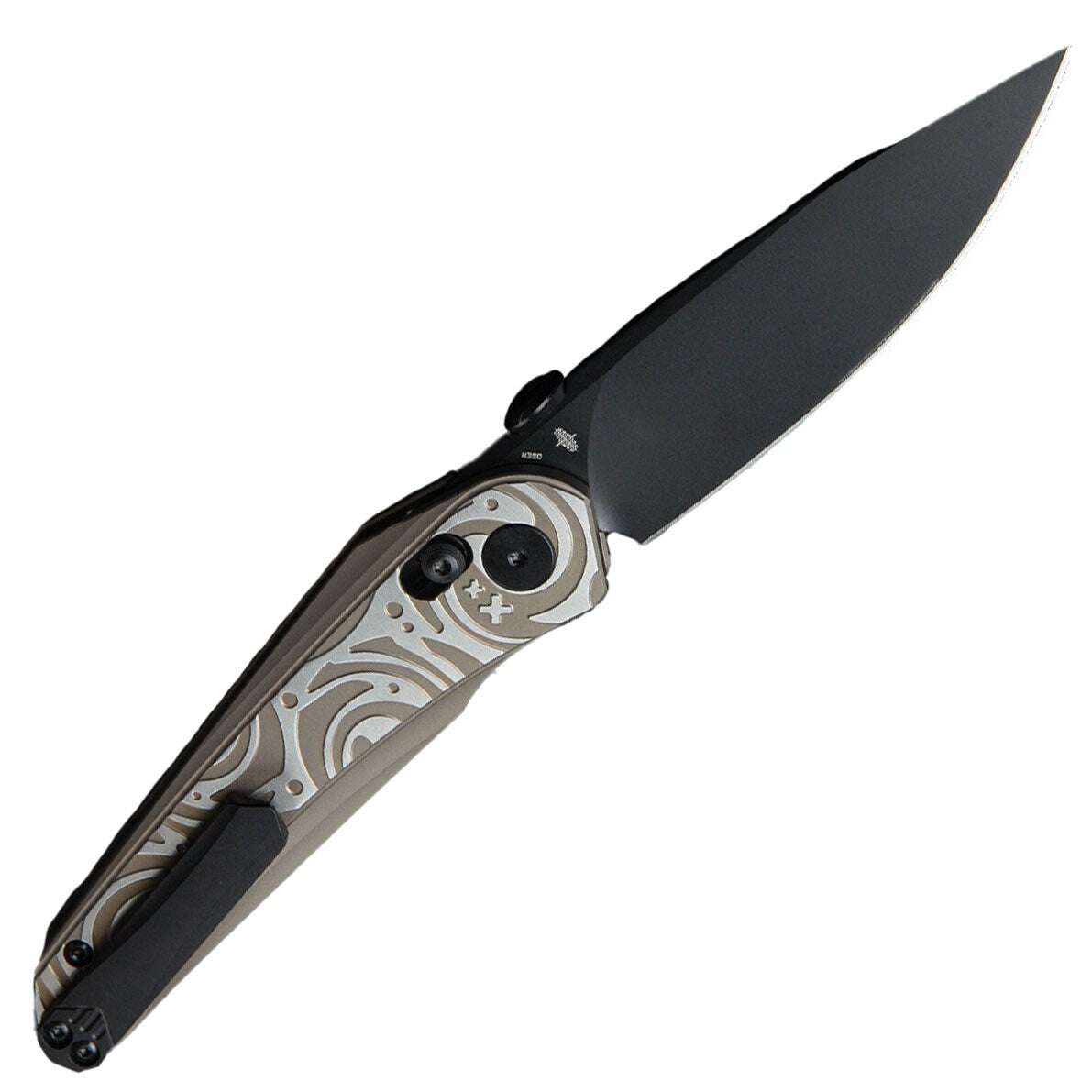 Nóż składany Bestech Knives Mothus - Black PVD/Bronze Titanium