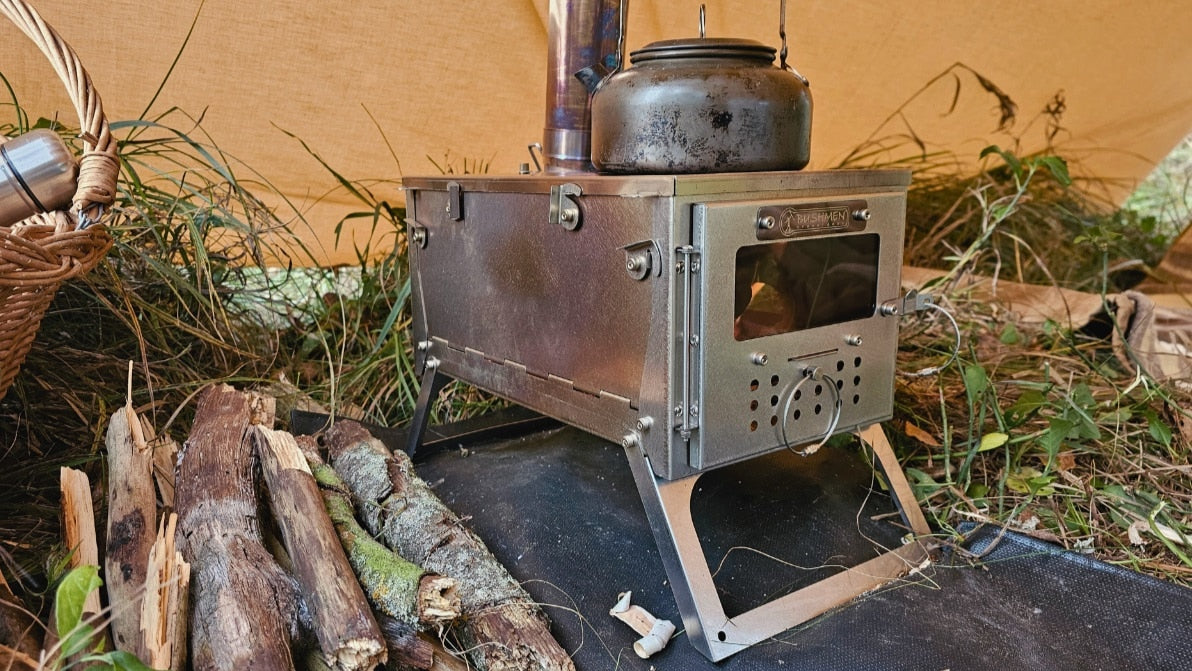 Tytanowy piec składany Bushmen Fastfold S2WT