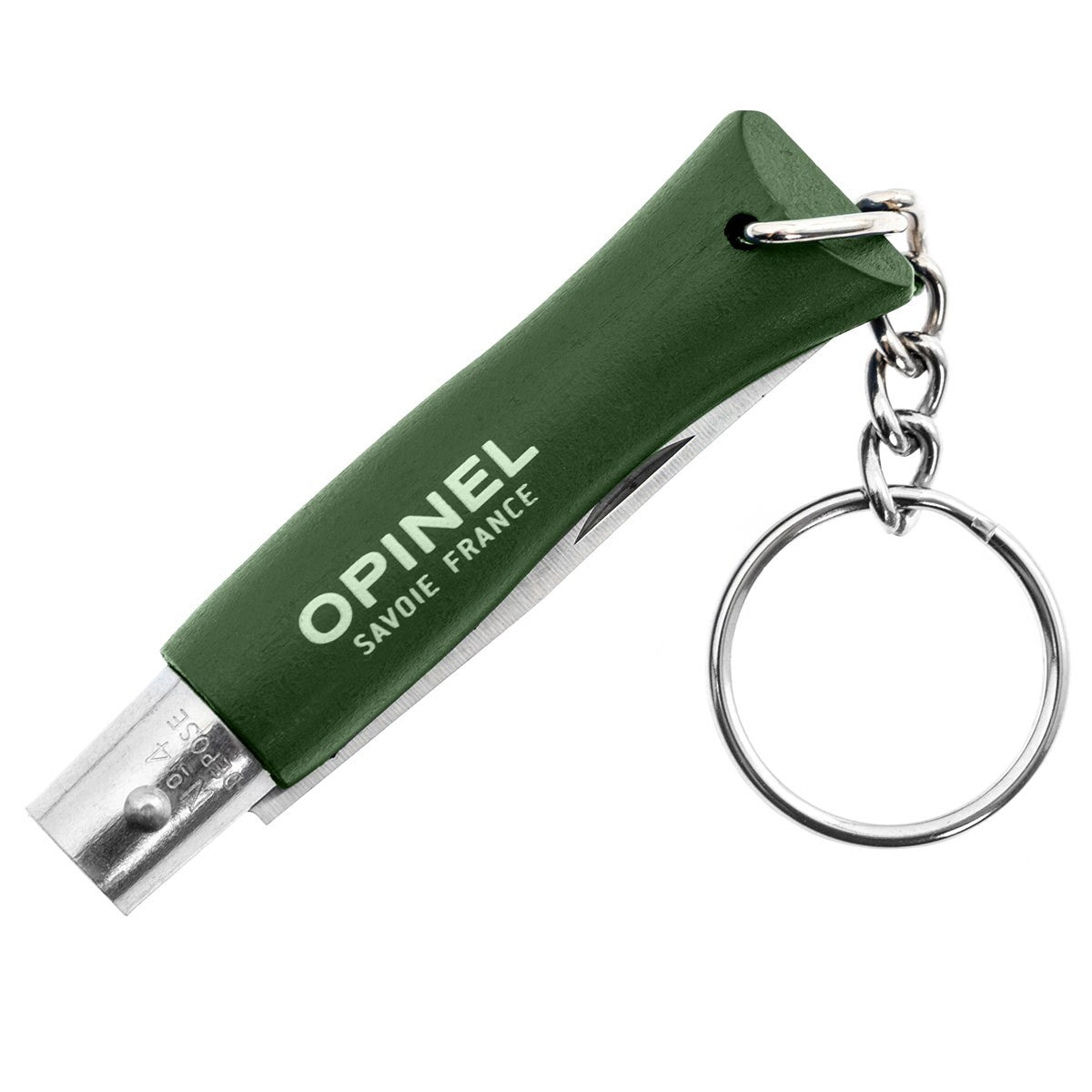 Nóż składany Opinel No.4 Colorama Inox Brelok - Khaki