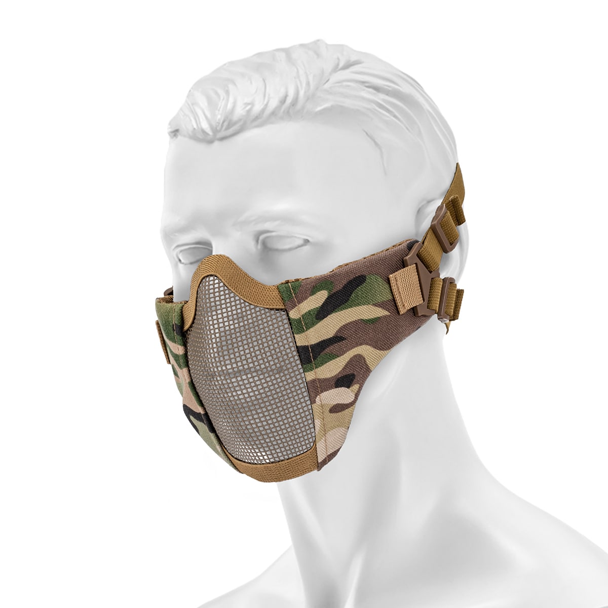 Maska ochronna typu Stalker ASG Metal Mesh - Arid MC Camo