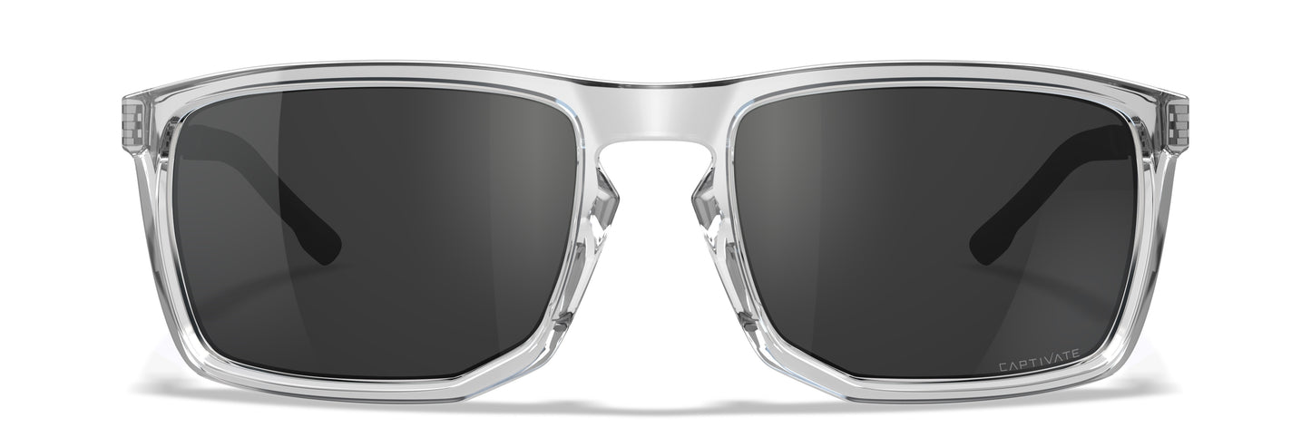 Okulary taktyczne Wiley X Axe - Captivate Grey/Gloss Crystal Clear