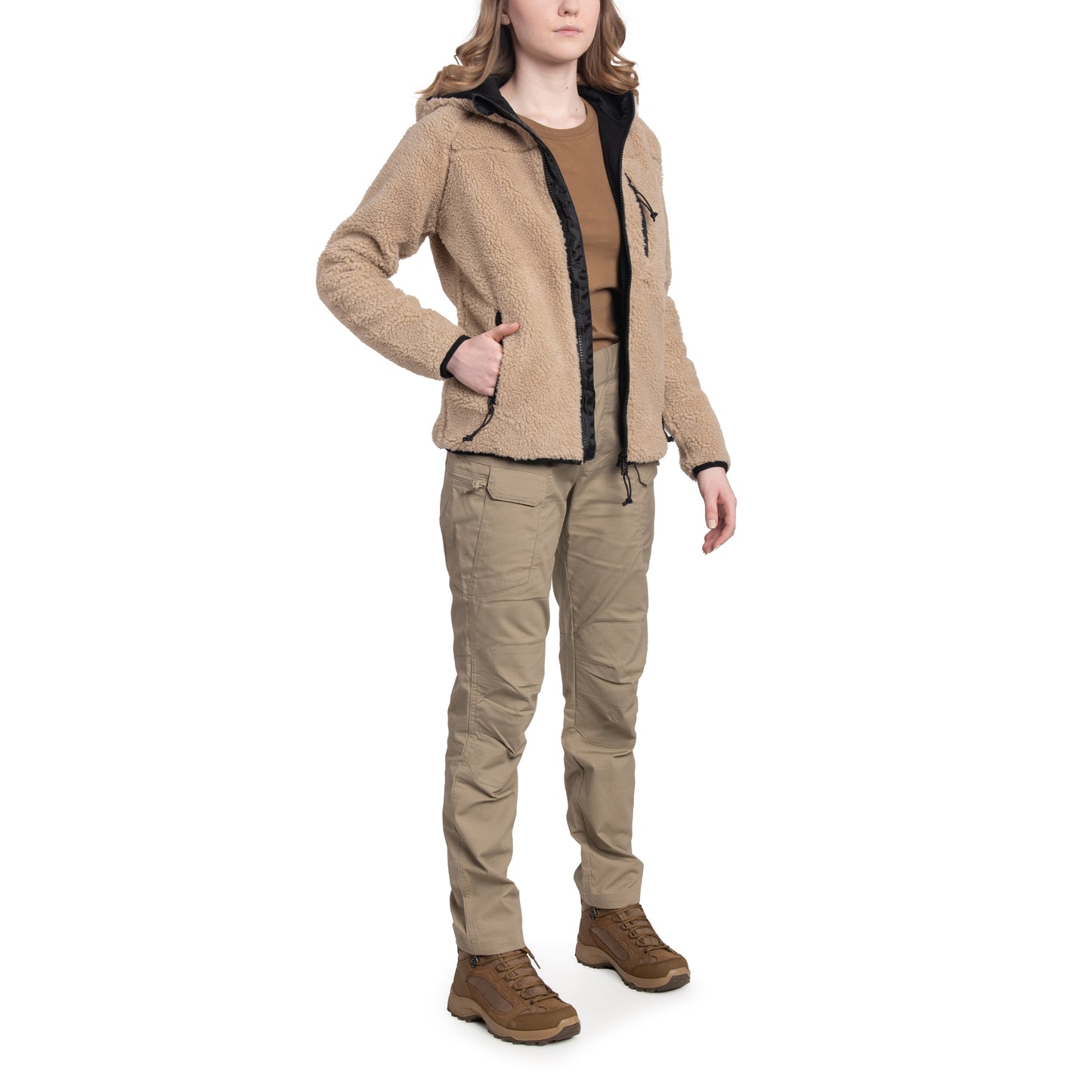 Kurtka damska Brandit Teddyfleece Jacket - Coyote
