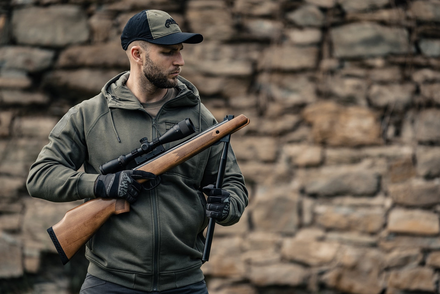Rękawice Helikon Range Tactical - Black/Shadow Grey