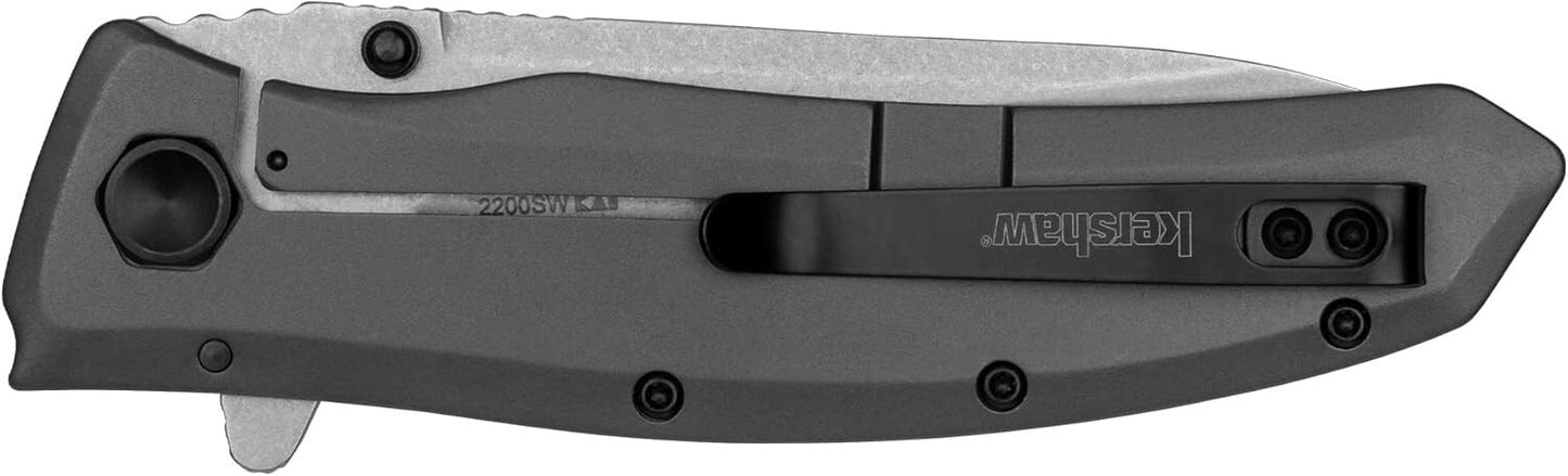 Nóż składany Kershaw Grid - Grey/Stonewashed