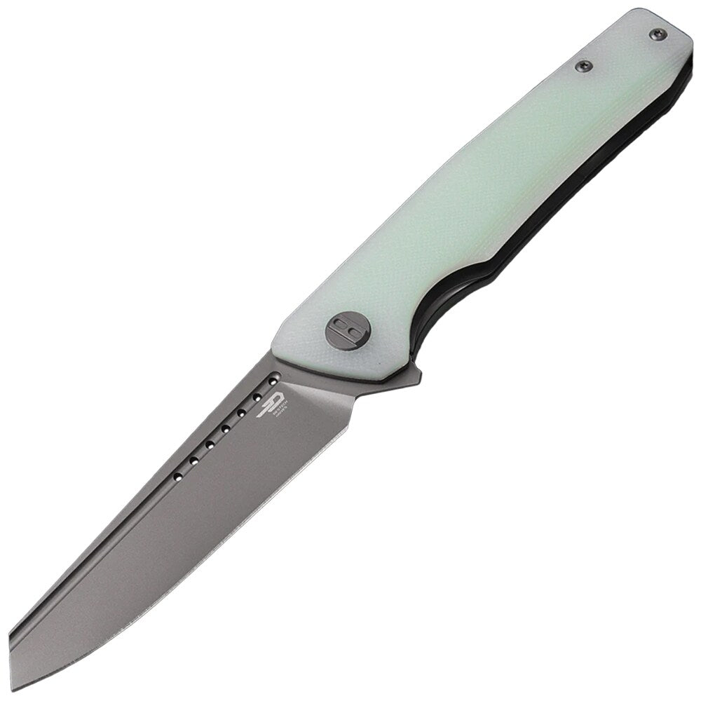 Nóż składany Bestech Knives Slyther - Grey Titanized, Transparent G10