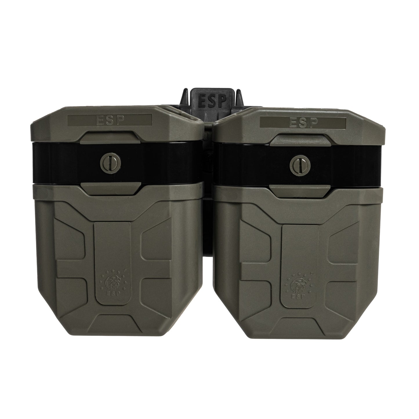 Podwójna ładownica obrotowa ESP z montażem UBC-08 na magazynki AK - Olive Drab