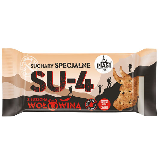 Suchary specjalne Piast SU-4 Suszona wołowina 70 g - 10 szt.
