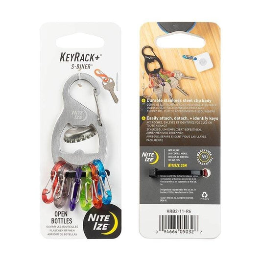 Brelok Nite Ize KeyRack+ S-Biner Silver - KRB2-11-R6
