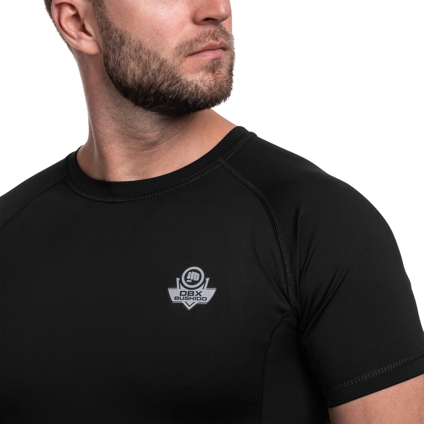 Koszulka T-shirt DBX Bushido Rashguard Black RS - Czarna
