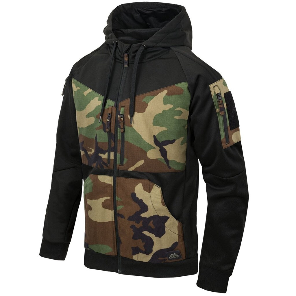 Bluza Helikon Rogue Hoodie - Black/US Woodland