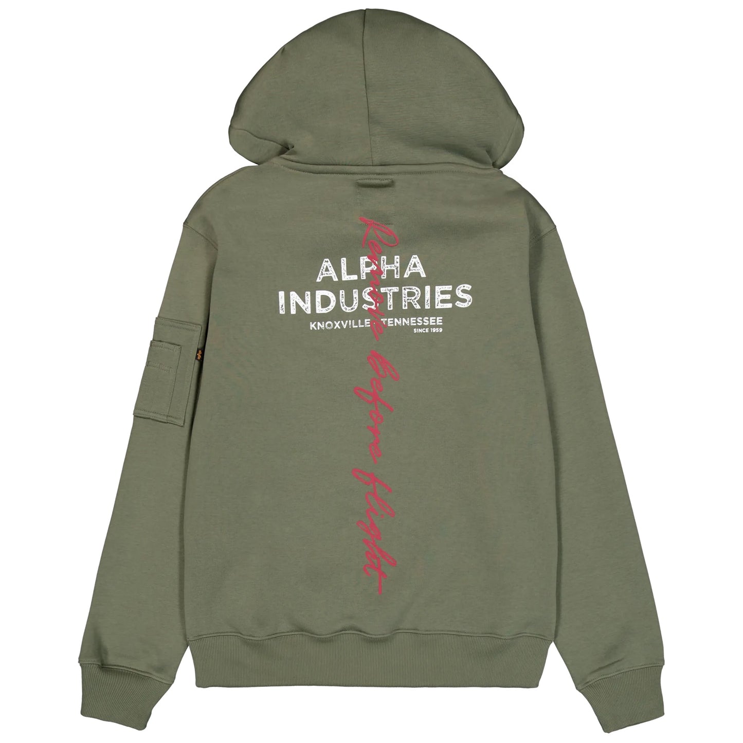 Bluza Alpha Industries Signature Back Print - Sage Green