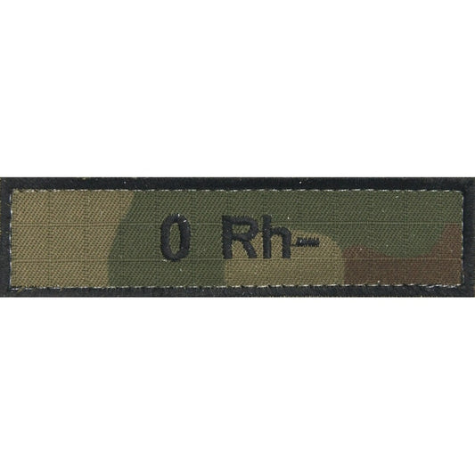 Emblemat - grupa krwi 0 Rh- wz.93 Pantera PL Woodland