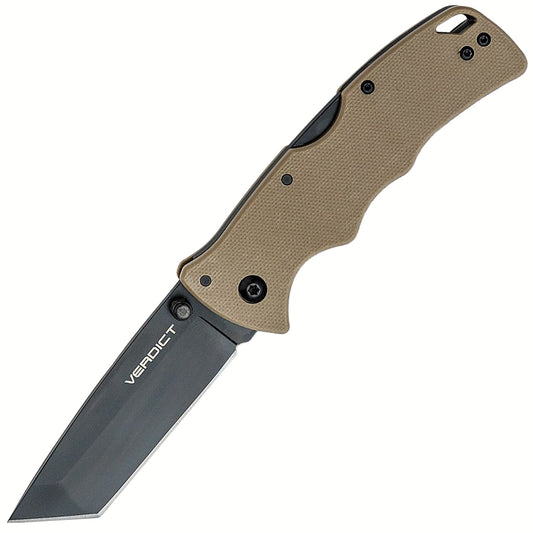 Nóż składany Cold Steel Verdict Tanto AUS-10A - FDE