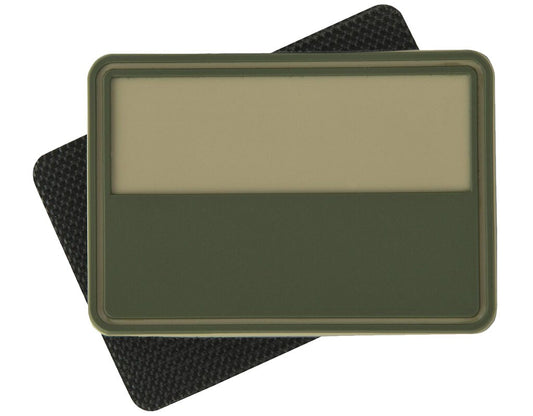 Emblemat velcro flaga Polska PVC Khaki -2 szt.
